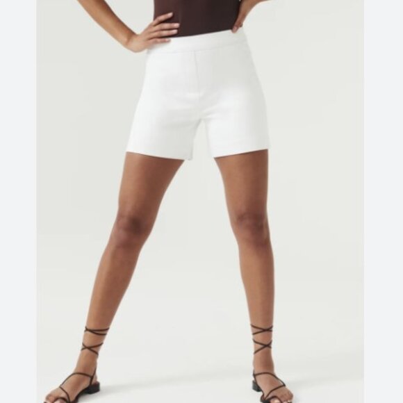 Spanx On-the-Go 6” Shorts with Ultimate Opacity Technology-Classic White, S